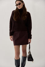 Load image into Gallery viewer, Amanda Maria Plum Mini Skirt