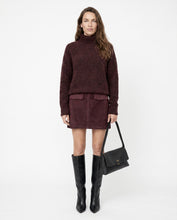 Load image into Gallery viewer, Amanda Maria Plum Mini Skirt
