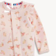 Load image into Gallery viewer, Magnetic Me Floral Girls Velour Footie
