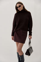 Load image into Gallery viewer, Amanda Maria Plum Mini Skirt
